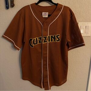 Vintage CUZZINS O’GRADY Men’s Baseball Brown Mesh Jersey - Size L